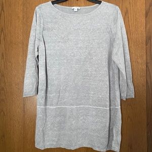 Pure Jill Linen Blend Tunic Length Top - Medium